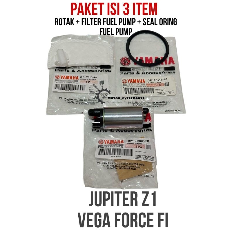 Paket Rotak + Filter Fuel Pump + Seal Oring Fuel Pump Yamaha Jupiter Z1 Vega Force FI 1DY