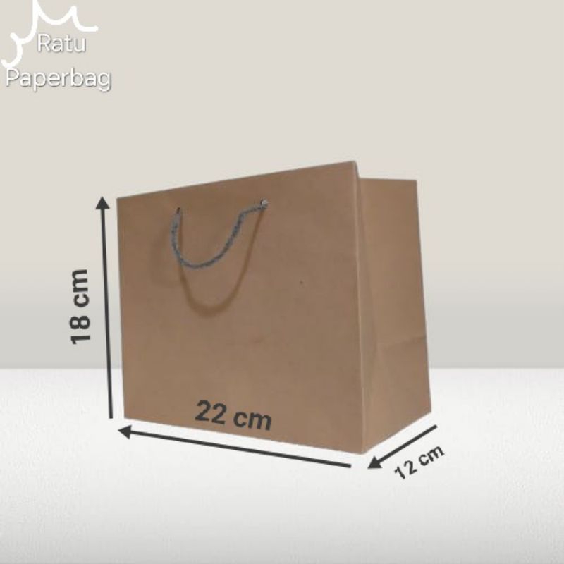 

Paperbag murah/Paperbag coklat polos/Tas kertas/Tas kado(R5 Langsep)22×12×18