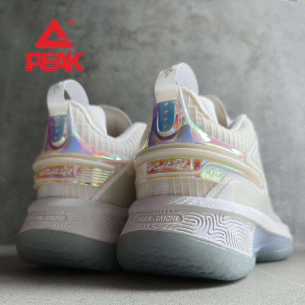 Hot Deals Sepatu Basket Peak Basketball Shoes Flash 4.0 White