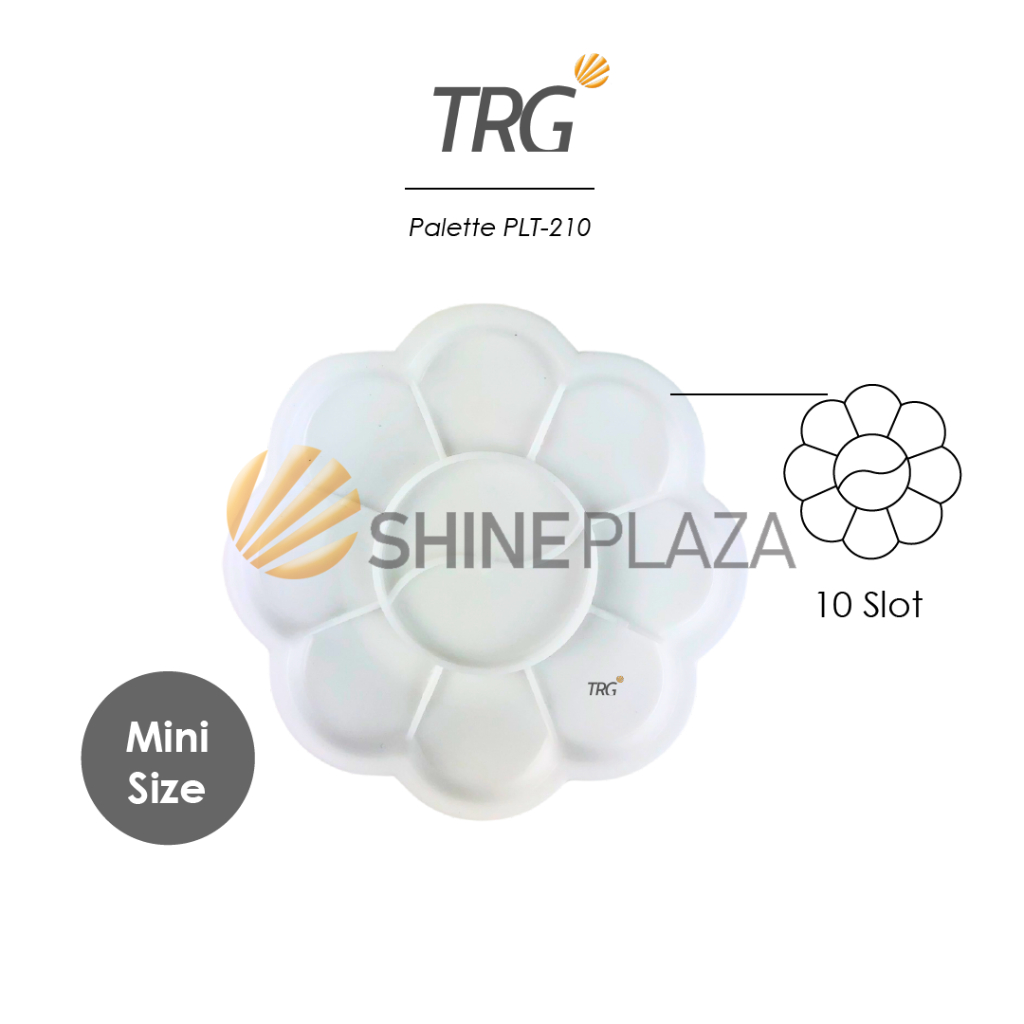 

TRG Palet Tempat Alas Lukis Kecil Cat Air Akrilik Poster PLT-210 - Watercolor Acrylic Paint Palette TRG