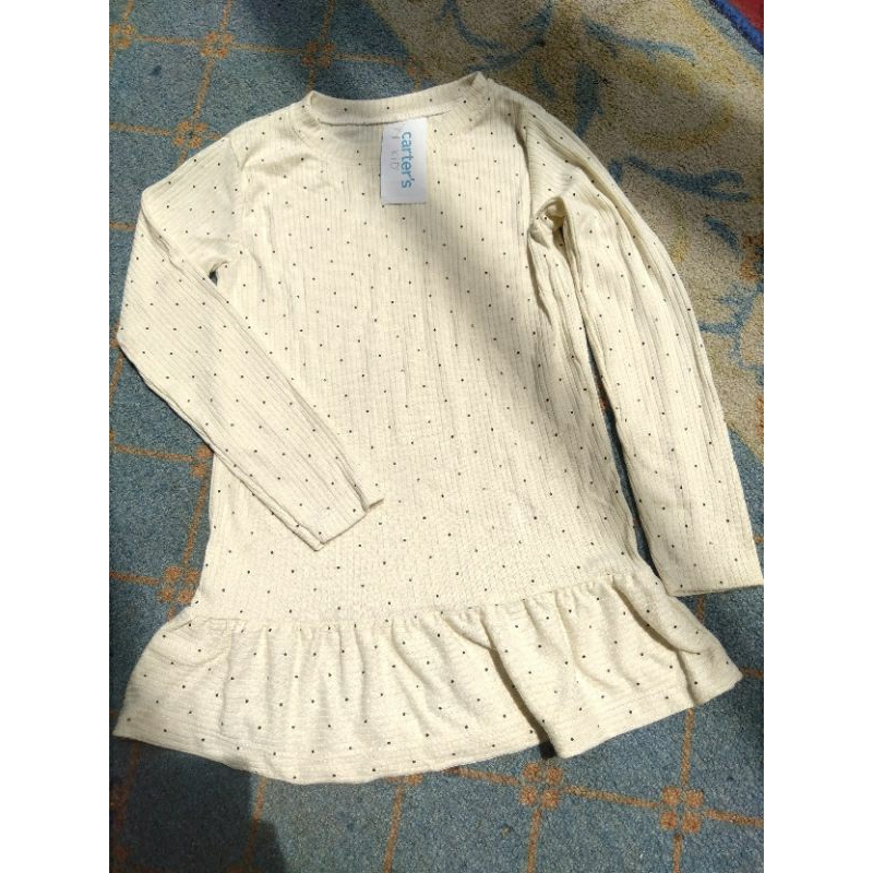 Tunik Anak Perempuan polkadot putlang
