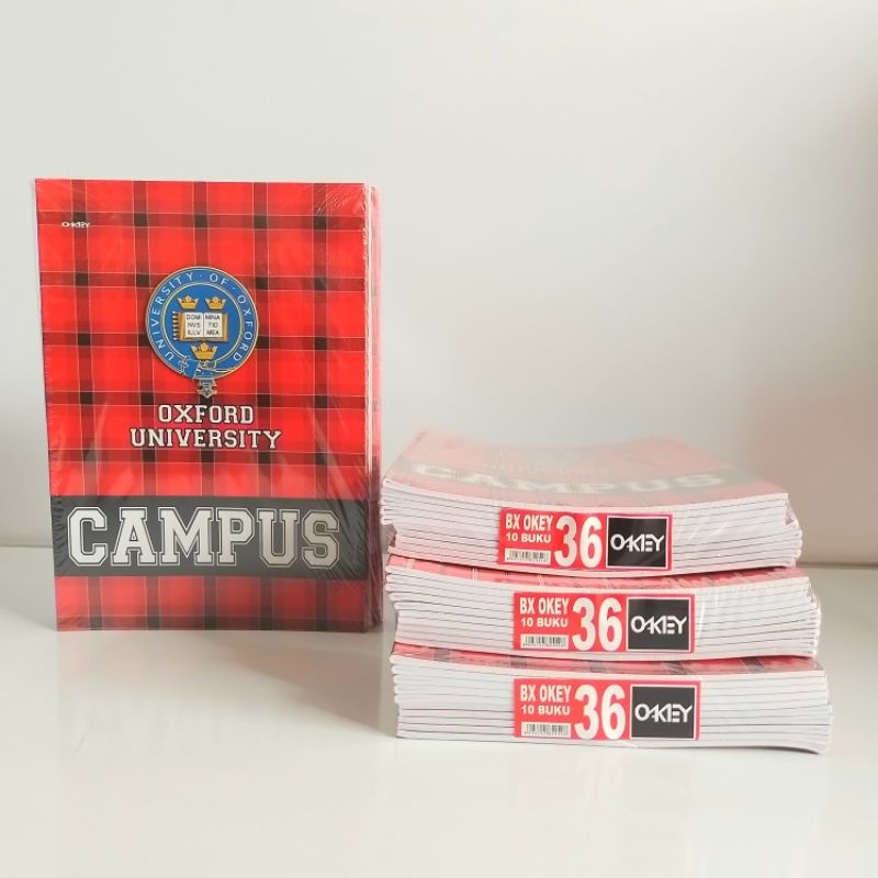 

Buku Tulis Campus Boxy Okey 36 Lembar ( Pak 10 Buku ) [ Original ]