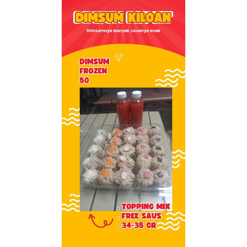 Dimsum Frozen 50 Kemasan mika