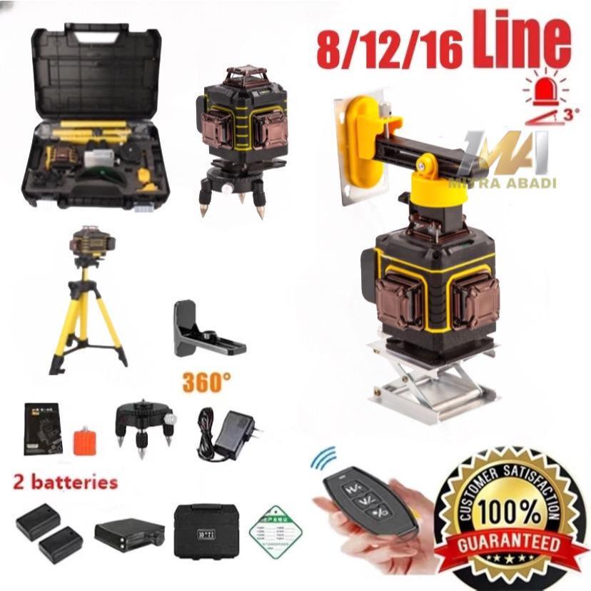 Laser Level Bangunan Waterpass Laser Keramik Laser Level Leveling 4d 16 line Digital Meteran Laser L