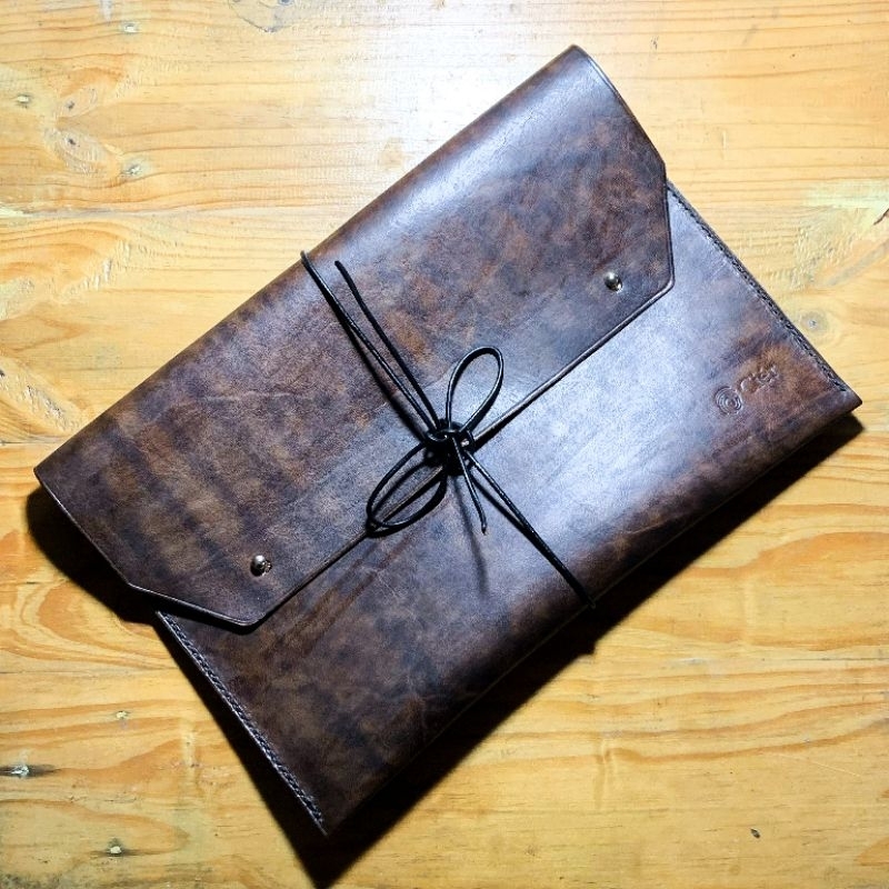ipad leather sleeve vegtan tas ipad