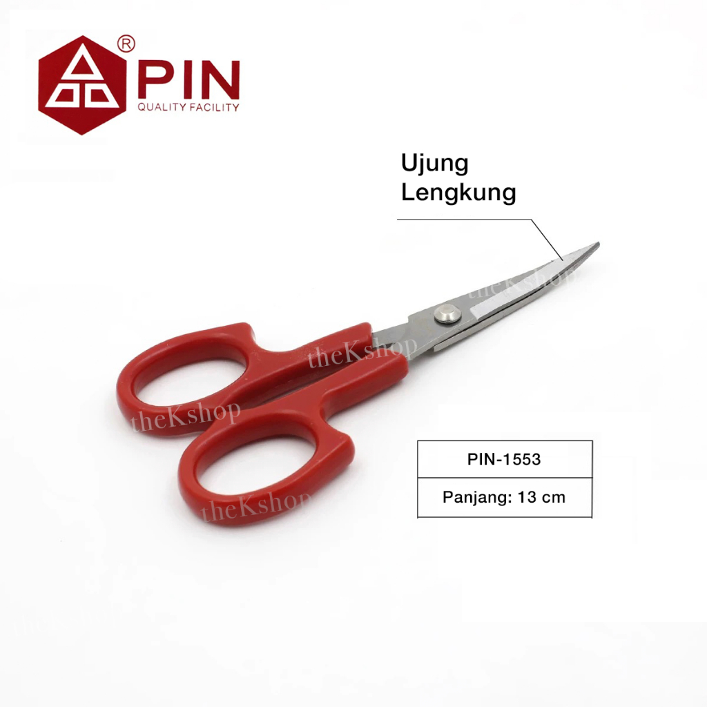 

Gunting Benang Ujung Lengkung / Gunting Bordir Stainless Steel PIN 1553 5 Inch / PIN1553