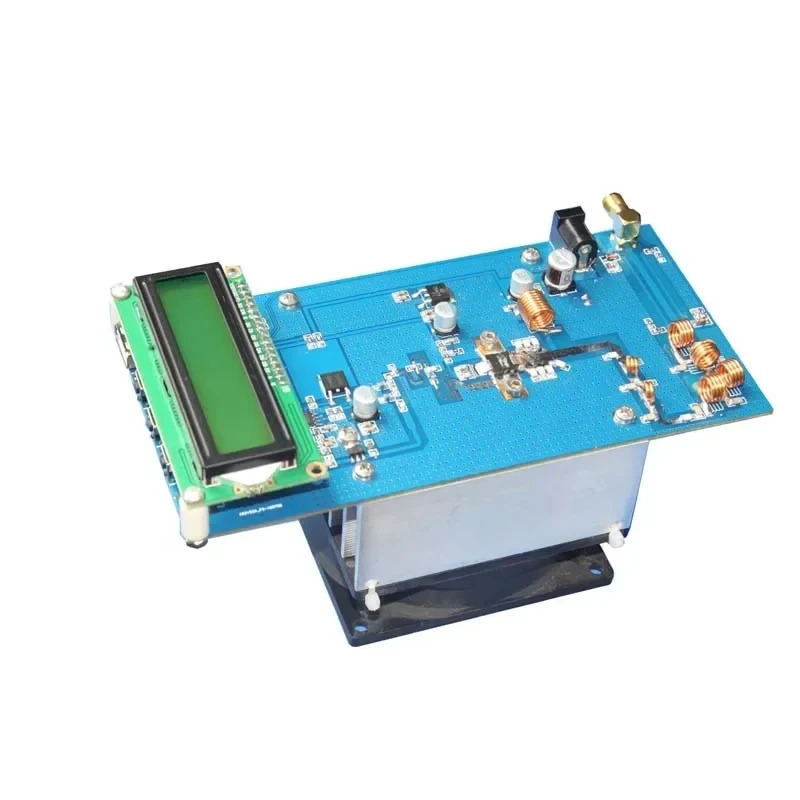 Modul Pemancar FM Stereo PLL Maksimum hingga 70W Modul Stasiun Radio LED Digital dengan kipas heatsi