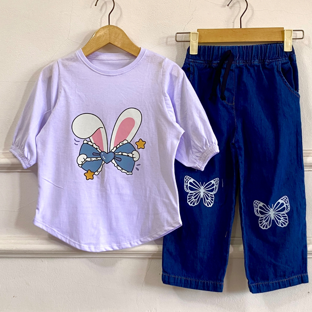 Setelan atasan anak perempuan blus umur 3-12tahun blouse anak
