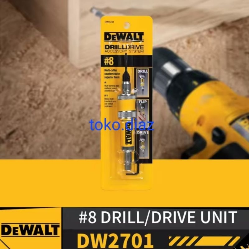 Mata Bor DeWALT #8 DW2701 Drill Flip Drive Complete Unit 2 In 1 Countersink Wood