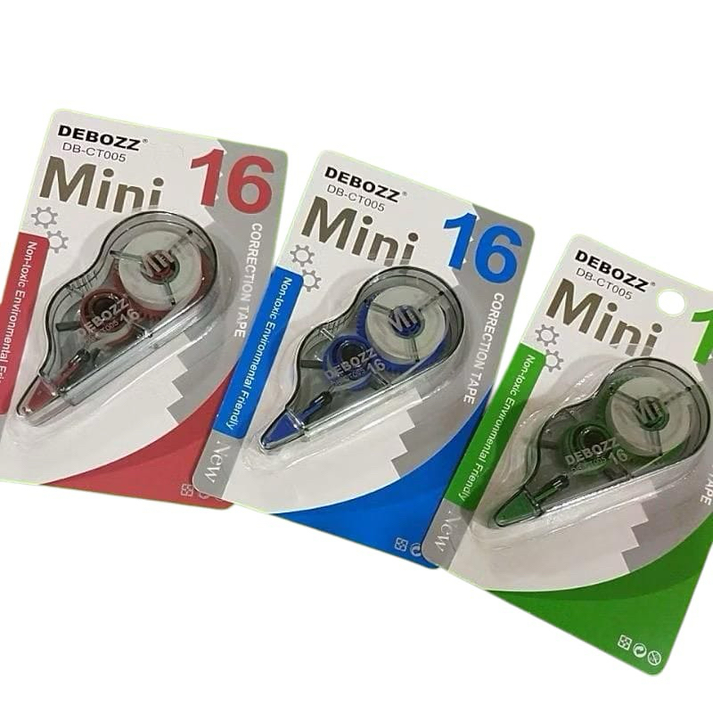 

Corection Tape Mini /Tip ex mini Tarik kertas CT005 Debozz 16meter