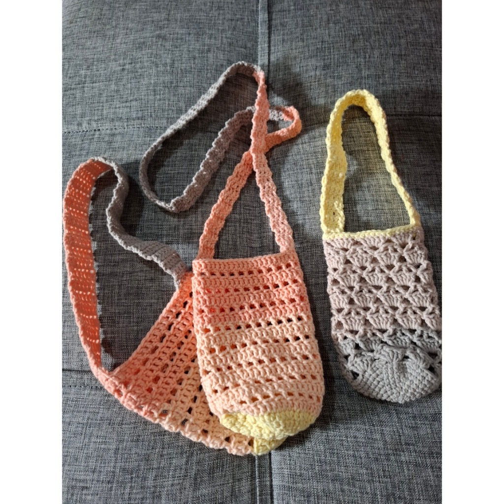 Tas Botol Rajut Handmade / Handmade Bottle Holder / Tas Rajut Botol