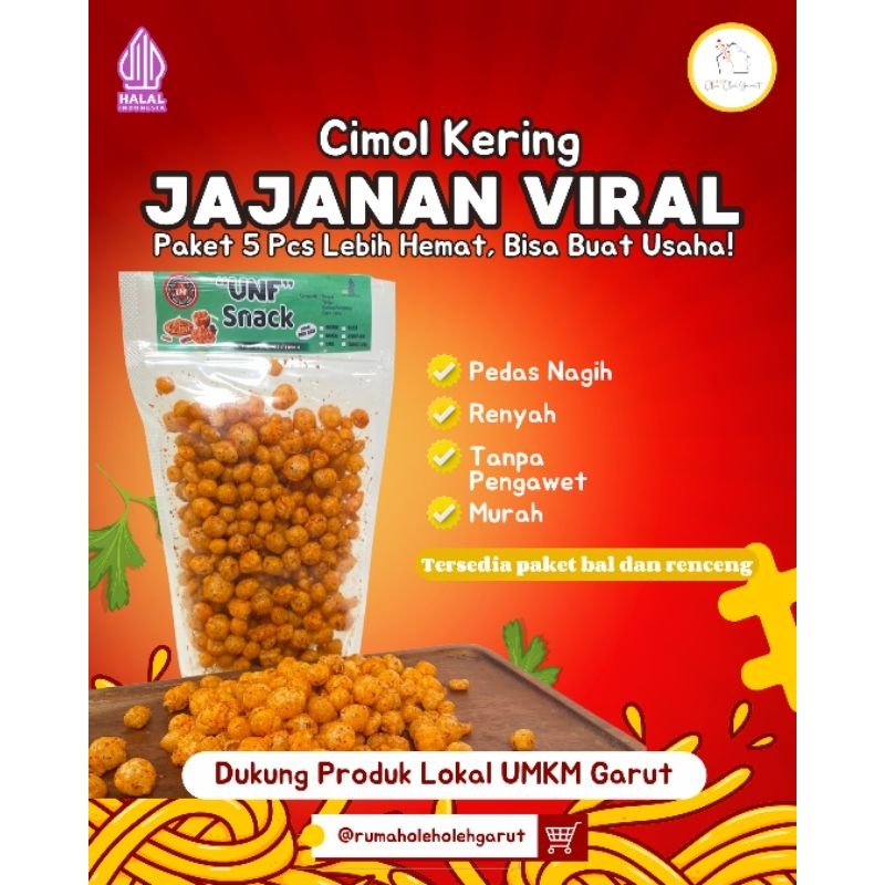 

Cimol Kering Pedas Gurih Renyah | Snack Viral | Jajanan Pedas Viral Kekinian! Khas Garut Harga Grosir