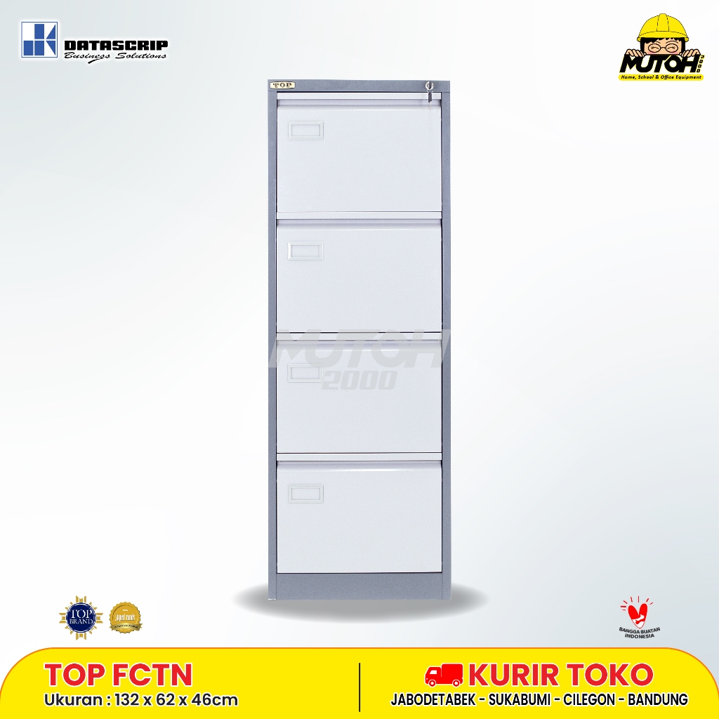 TOP FCTN4 by DATASCRIP filling cabinet besi 4 laci