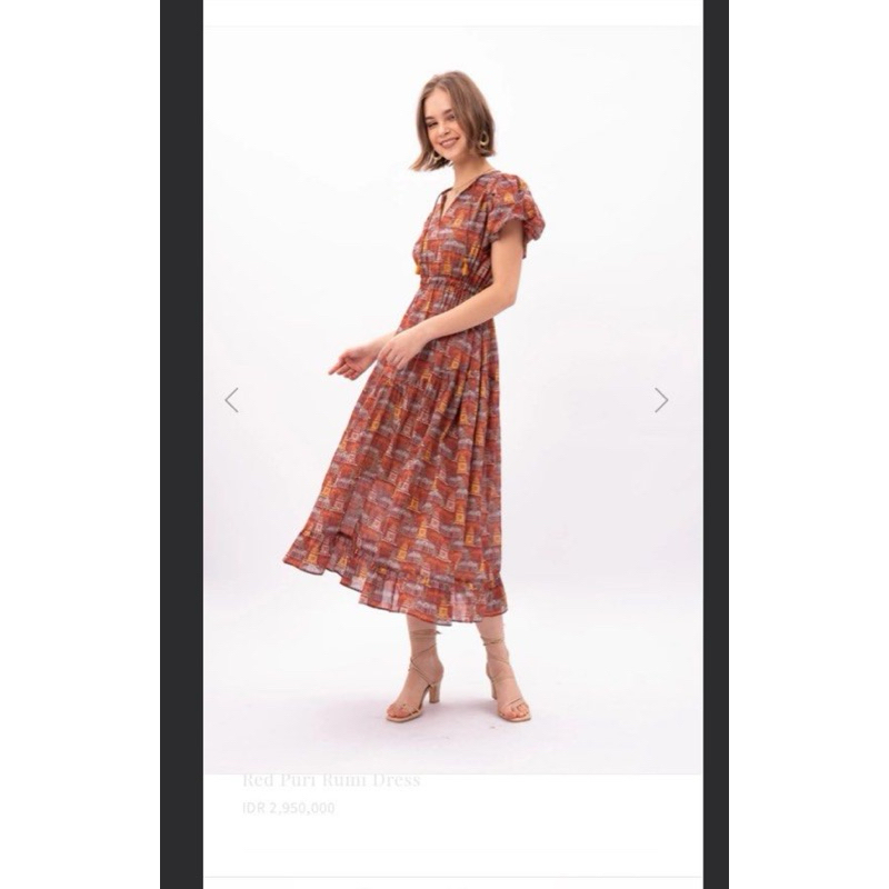 Baha gia midi dress pesanan