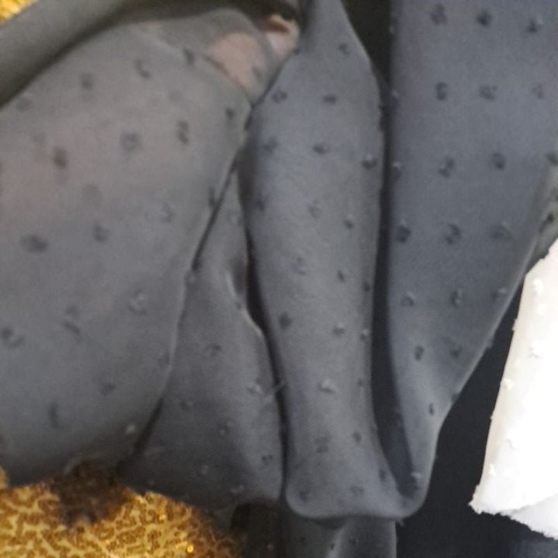 Kain Ceruty rubiah // kain rubiah // chifon bintik