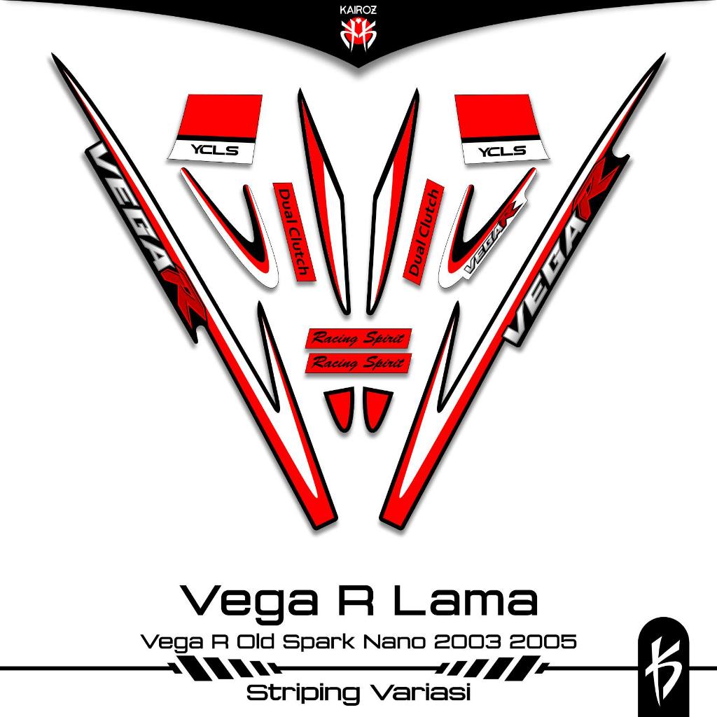 STRIPING VEGA R LAMA SKU 1 STIKER STICKER YAMAHA VEGA R OLD 2003 2005 110 LAMA SIRIUS SPARK NANO