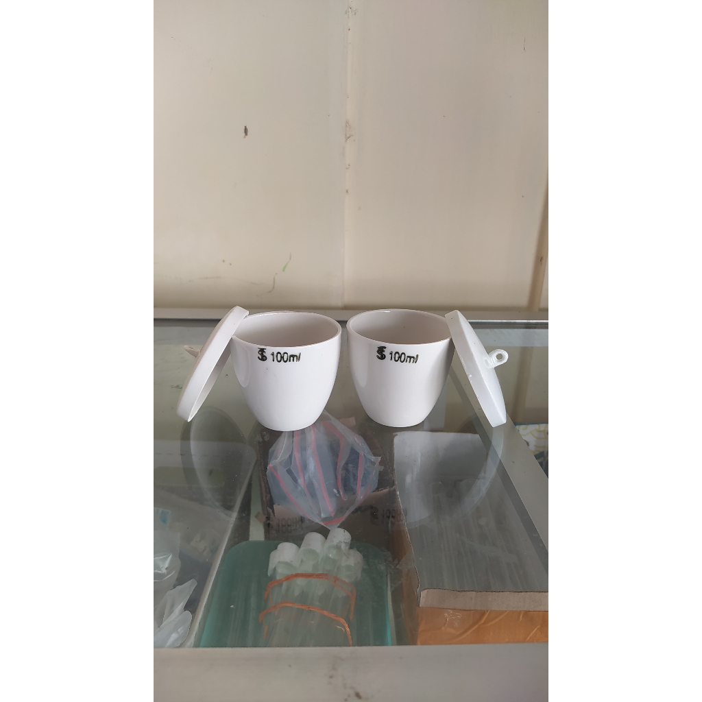 Krus porcelain _ cawan crussible 100ml