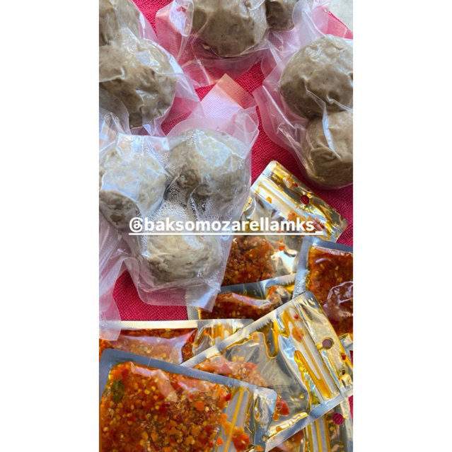 

Bakso Mozarella Free lombok tumis