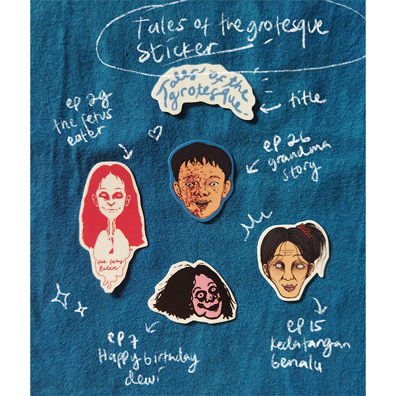 

Sticker Tales of the Grotesque