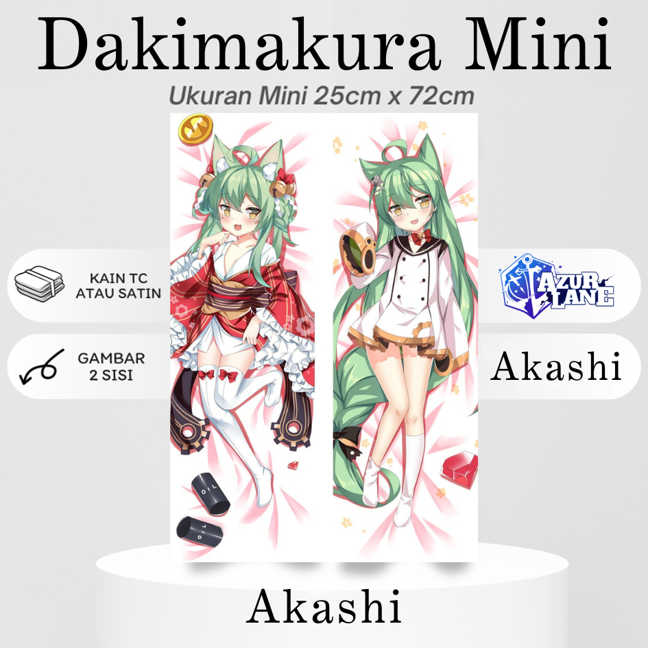 DAKIMAKURA MINI AKASHI AZUR LANE Bantal Anime Waifu Mini