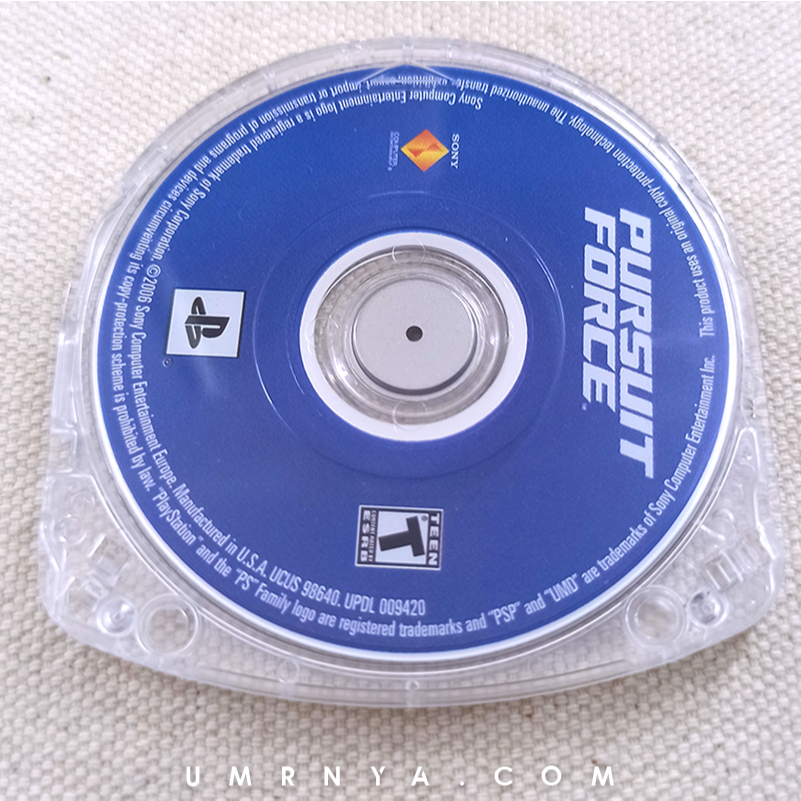 PSP UMD Pursuit Force CD Game R1 Kaset Disk Playstation Portable PS Games