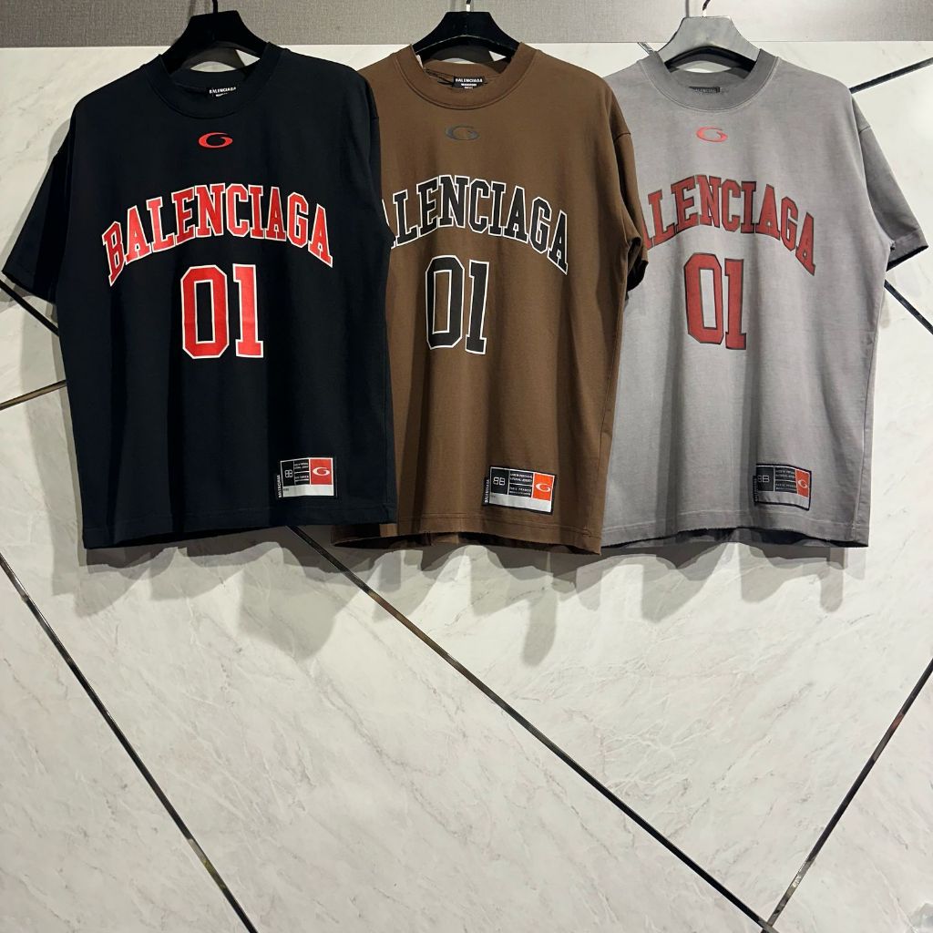 Oversize Model Kaos Pria Basket Ball - Kaos Angka 01 Pria