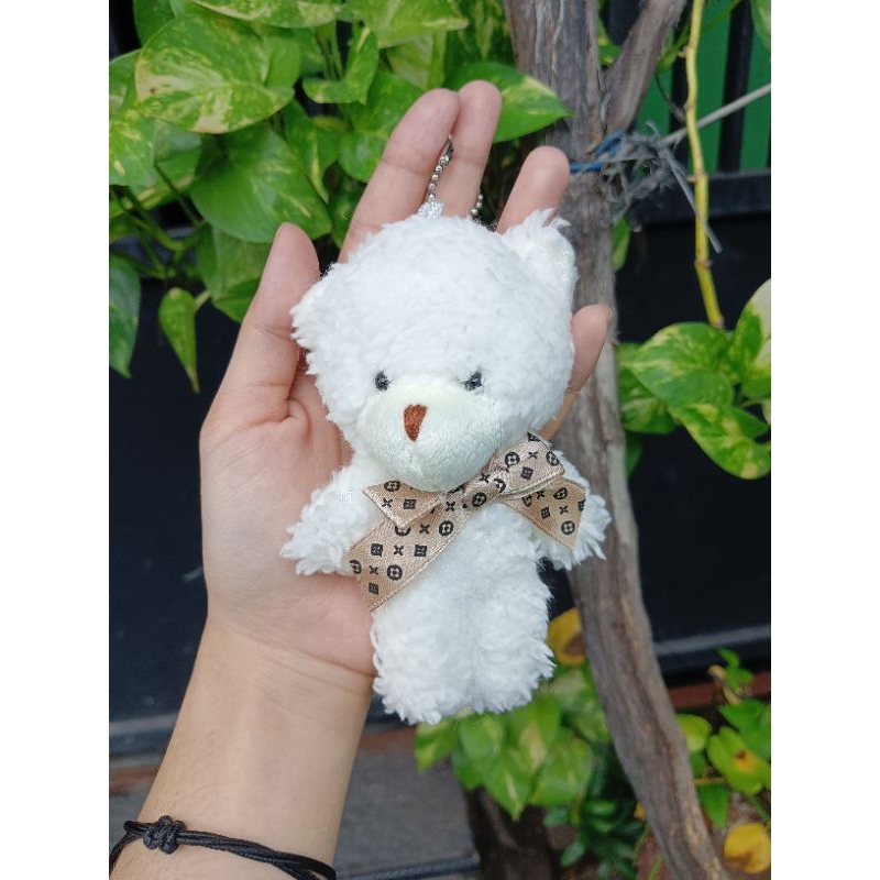 GANTUNGAN KUNCI BONEKA TADDYBEAR PITA BULU HALUS MURAH BUCKET BONEKA BERUANG