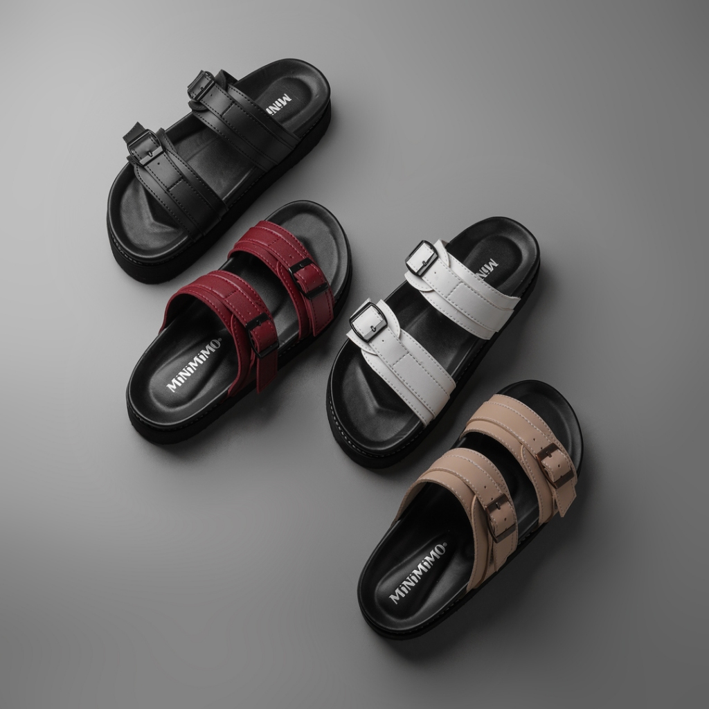 UNCLE JACK Sandal Platform Casual Kulit Wanita Anti Slip - Wilona Series