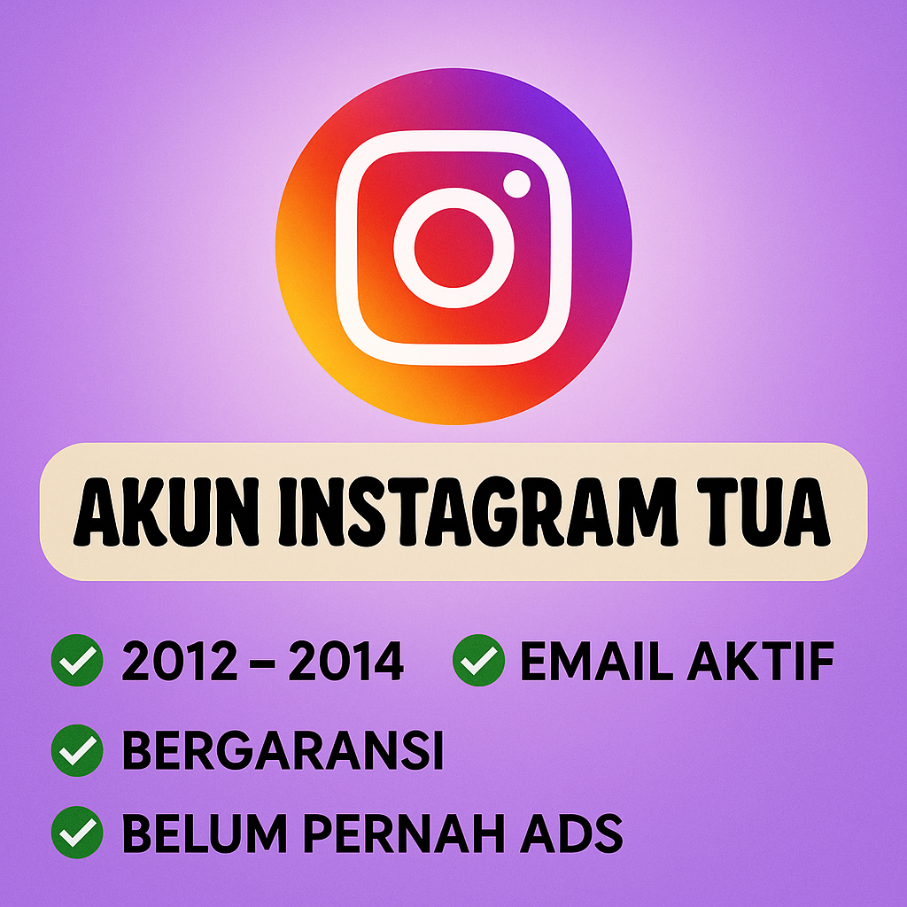 Akun Instagram Lama Tahun 2012 - 2014 + Data Cookies