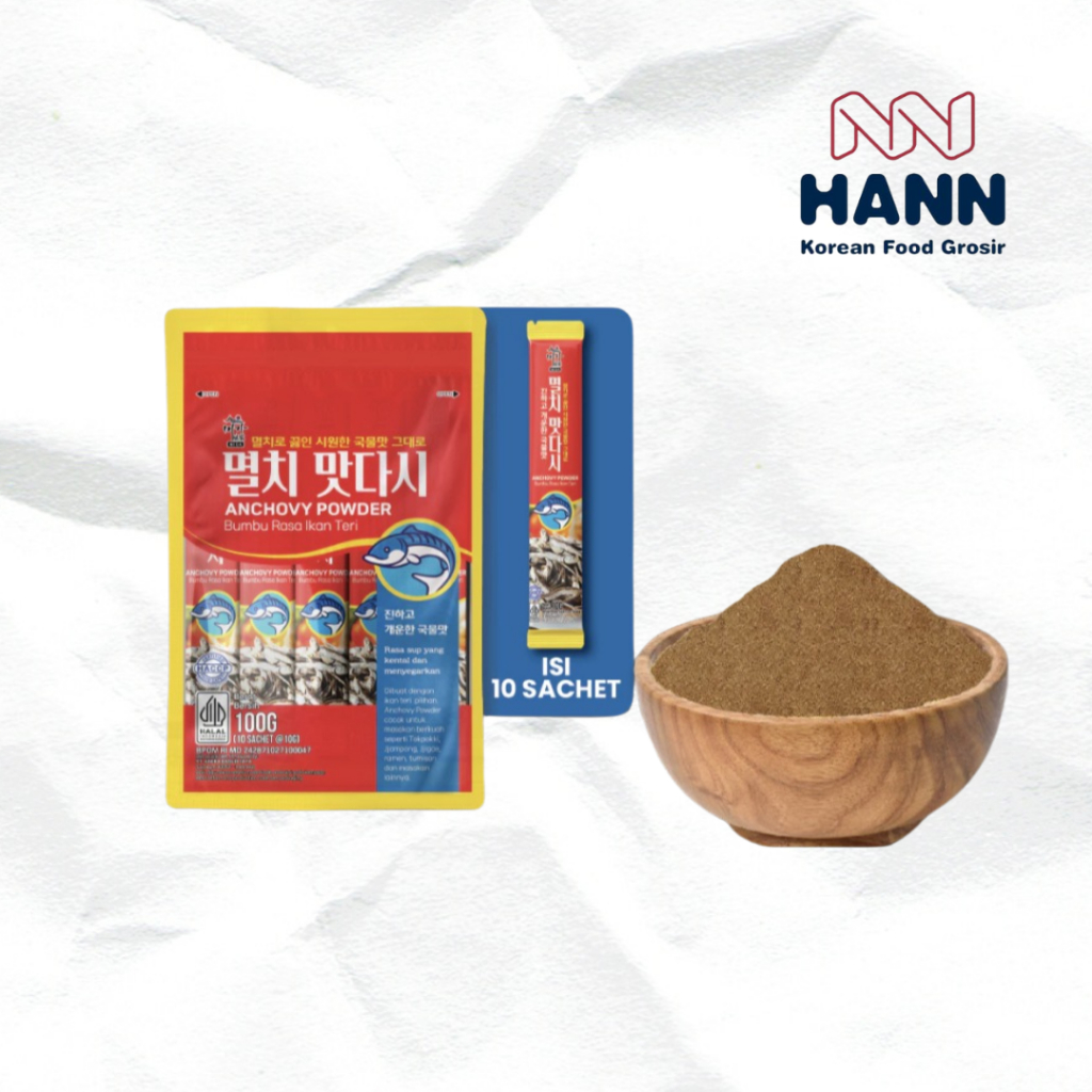 

DASHIDA ANCHOVY POWDER BUMBU RASA IKAN TERI 100G (ISI 10 SACHET) / BUMBU SOUP ANCHOVY DASHIDA / BUBUK IKAN TERI / PENYEDAP RASA IKAN TERI