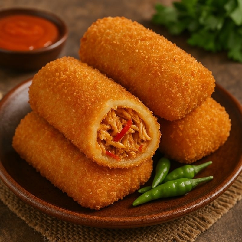 

Risoles ayam suir pedas