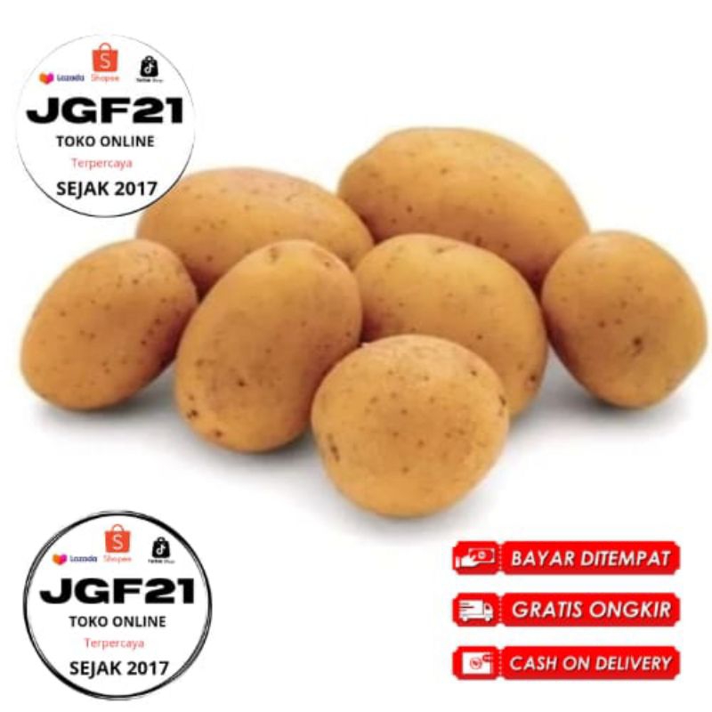 

COD Original Kentang Dieng 500Gr Super Grade A++ Kentang Bahan dapur sayuran