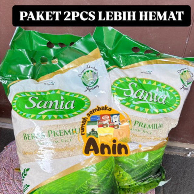 

Sania Beras Paket 2pcs x 5kg (10kg)