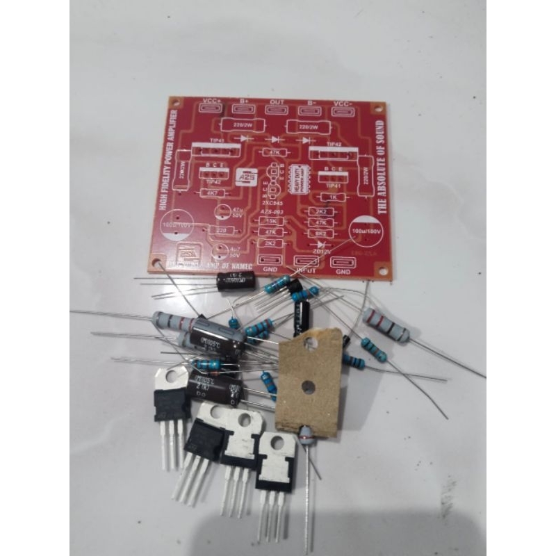 Pcb Power Amplifier NAMEC High Fidelity Plus Komponen Pilihan dan Ori