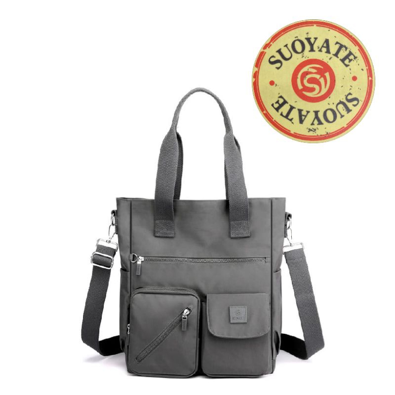 SUOYATE 1090  -  TAS TOTE & SELEMPANG FASHION WANITA ANTIAIR (Muat laptop 14")