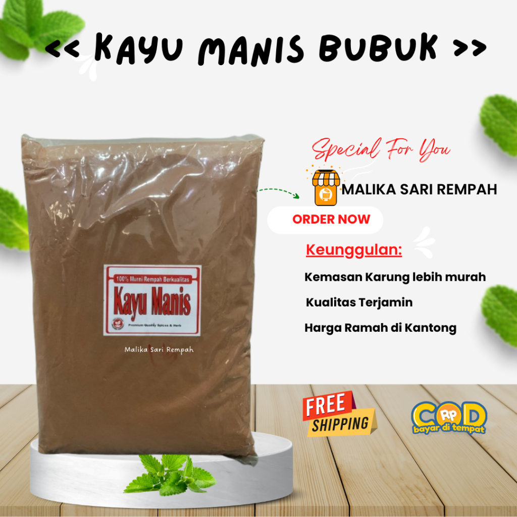 

Kayu Manis Bubuk MURNI [ 1 KG] / Cinnamon Powder-MSR