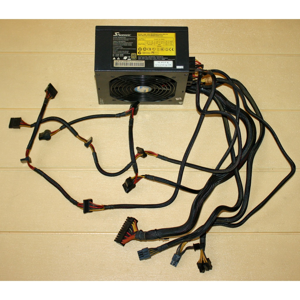 PSU PURE SEASONIC 520 WATT 80 PLUS BRONZE MODULAR SS-520GM M12II 520 W SEGEL UTUH NORMAL LANCAR JAYA