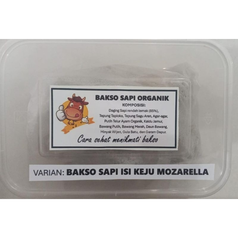 

Bakso Sapi Organik Isi Keju Mozarella (HALAL)