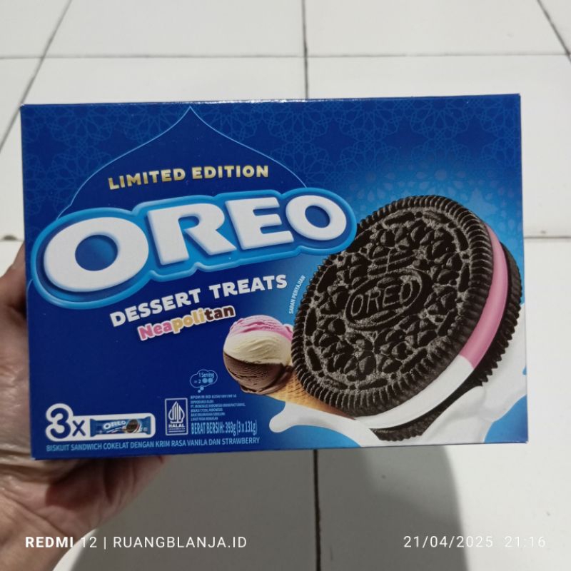 

OREO Dessert treats Neapolitan 3 X 131gr limited edition