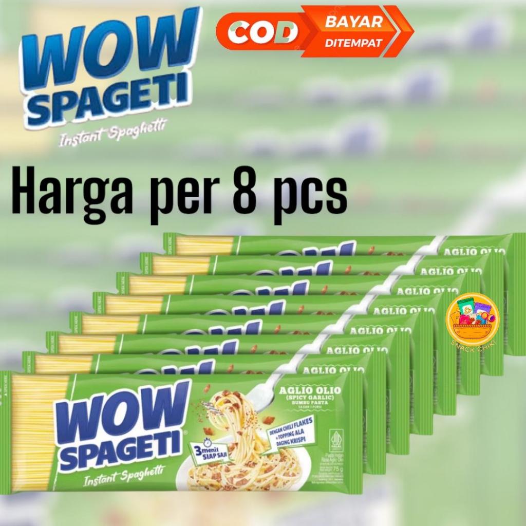 

MIE WOOW SPAGETI AGLIO OLIO HARGA PER 8 PCS