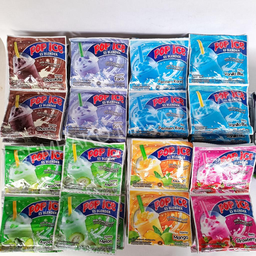 

Pop Ice es blender Milk Shake Powder Rentengan isi 10