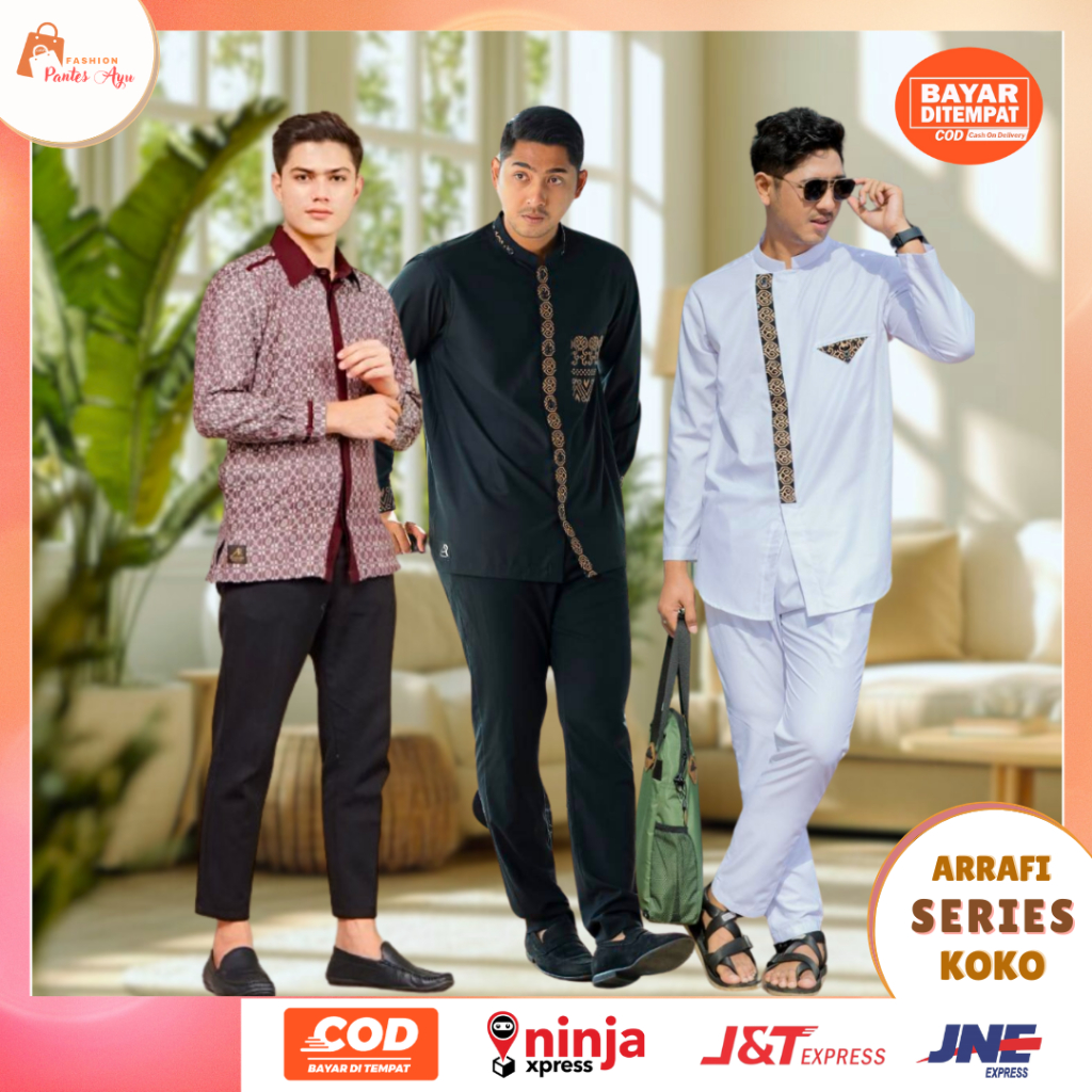 Baju Koko Kurta Dewasa Arrafi One Set Koko SERIES Aldebaran Arya Saloka Setelan Baju Koko Pria Lenga