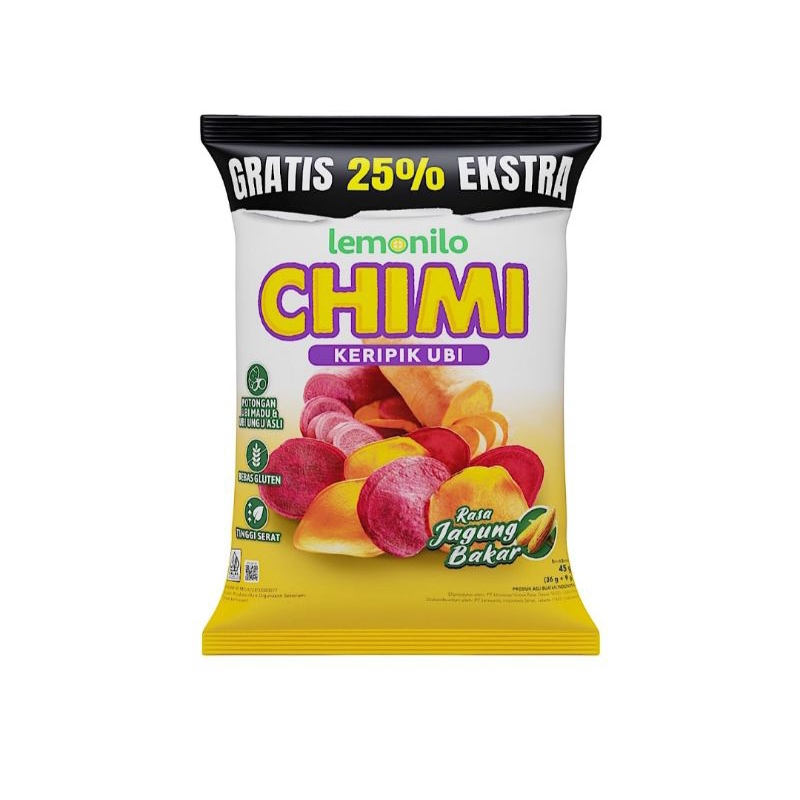 

Lemonilo Chimi kripik Ubi Jagung bakar 45gr