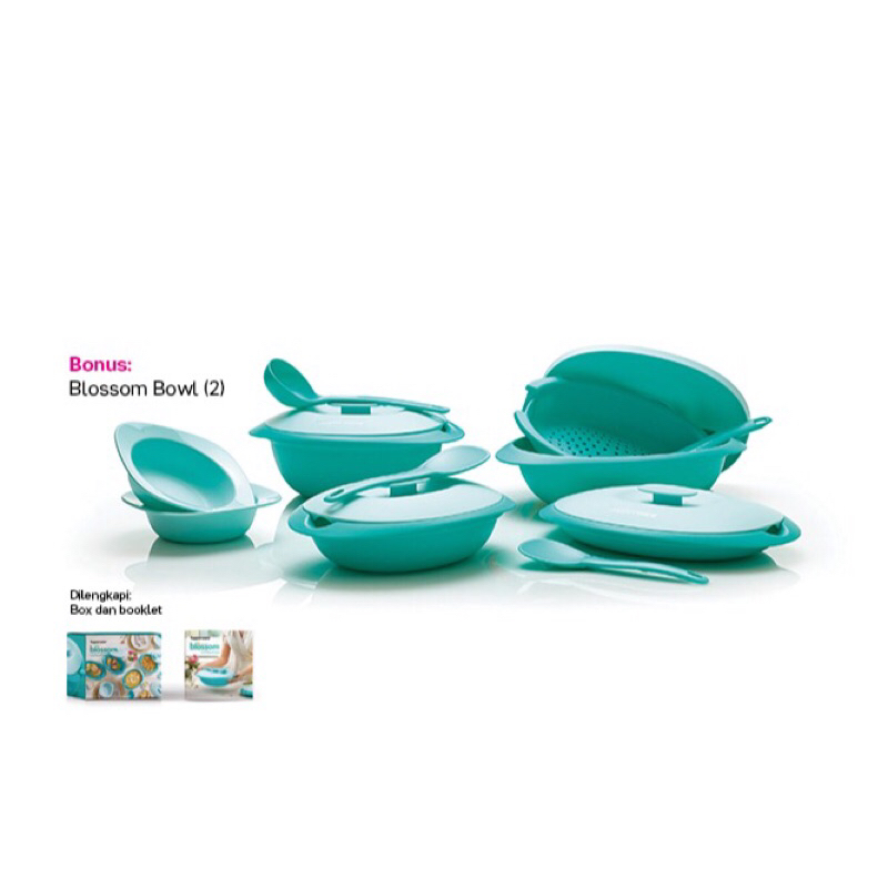Tupperware blossom collection tosca set wadah daji bloomia collection promo