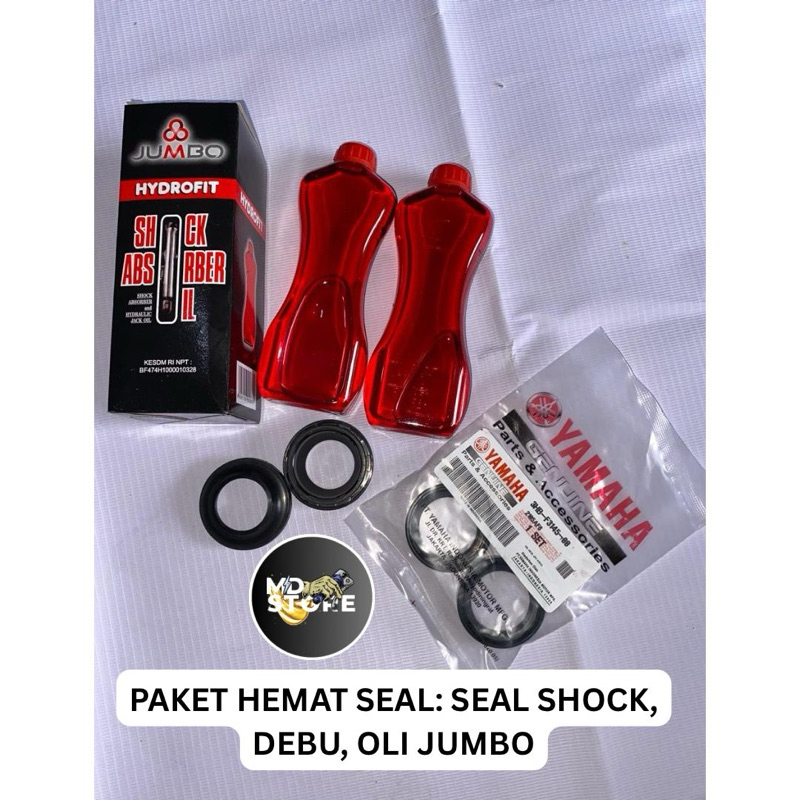 Paket Seal Shock Depan-Seal Debu-Oli Shock jumbo-mio-xride-lexi-jupiter-pnp semua bebek matic yamaha