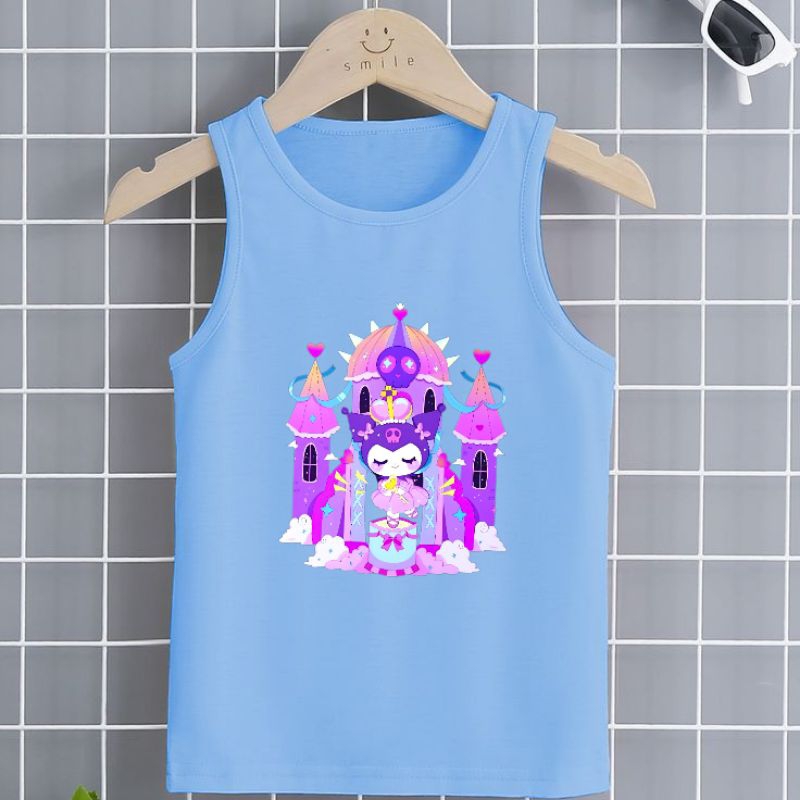 SINGLET ANAK PEREMPUAN KUROMI ISTANA 2-8 TAHUN