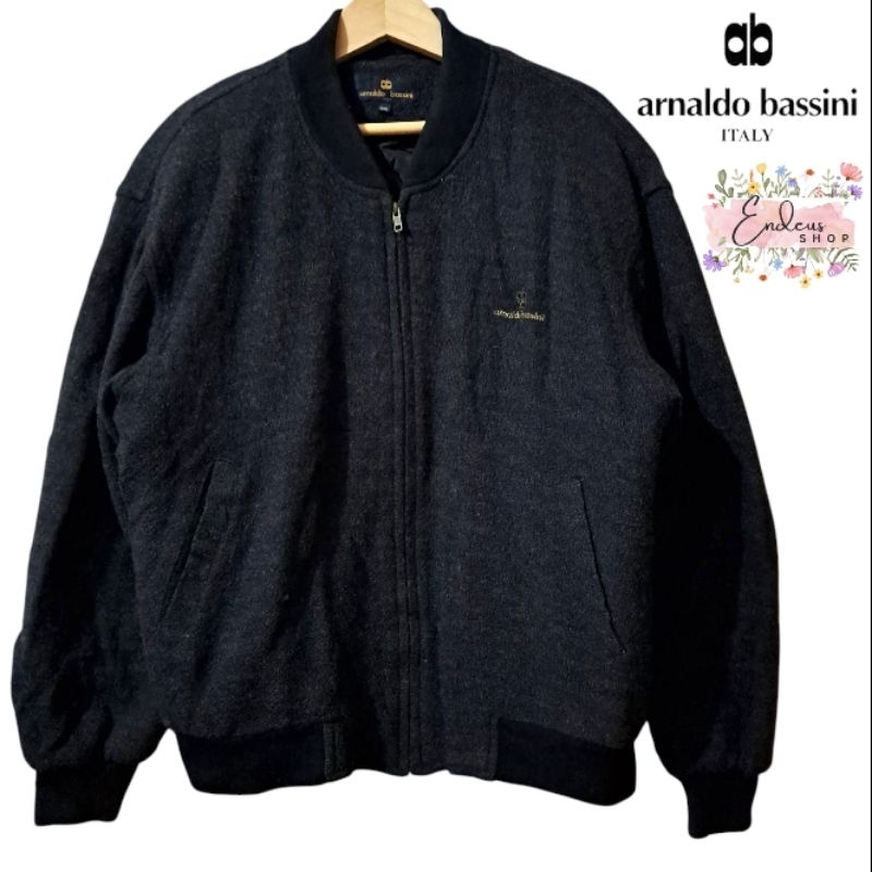 JAKET VINTAGE COWOK BY ARNALDO BASSINI SIZE 2XL