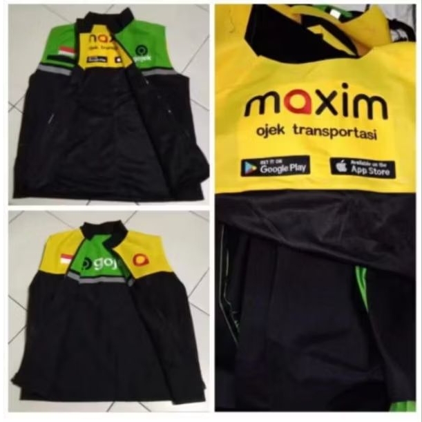 Rompi bolak balik terlaris/rompi komunitas Ojol Maxim, Gojek