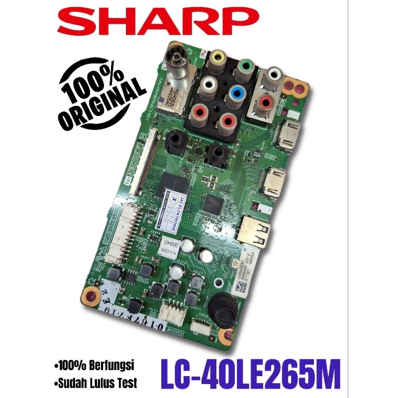 MB / Mainboard / Motherboard / Mesin Tv Sharp LC 40LE265M 40LE265 LC-40LE265M