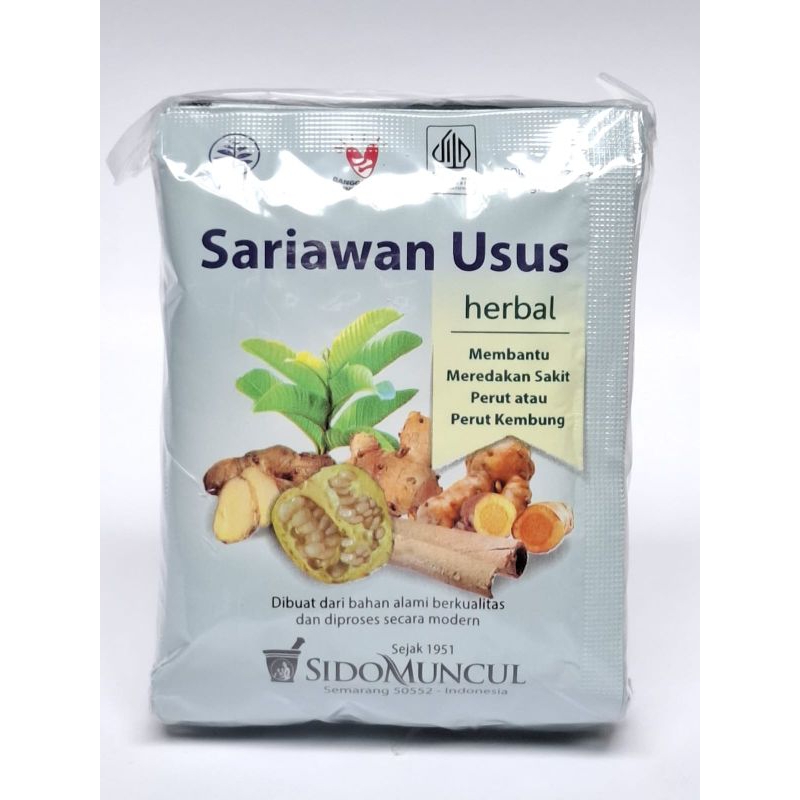 

JAMU SIDOMUNCUL SARIAWAN USUS KEMASAN PACK ISI 10 SACHETS